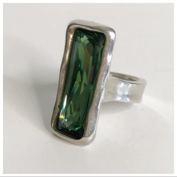 🥂SOLD🥂 UNO DE 50 Aurora Borealis Cocktail Ring - Picture 6 of 8